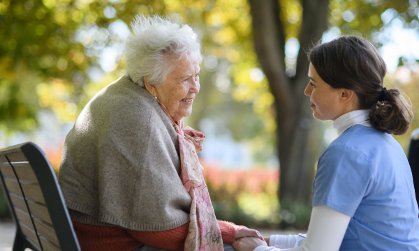 caregiver and patient
