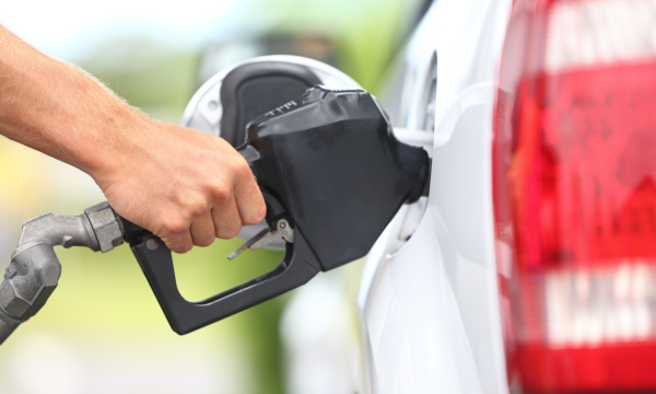 filling gas tank