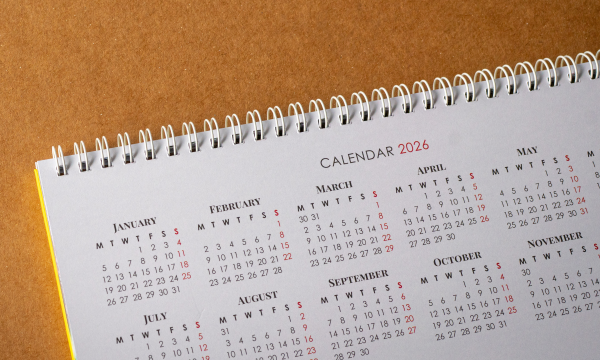2026 calendar