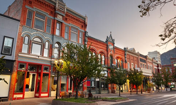 businesses on the street