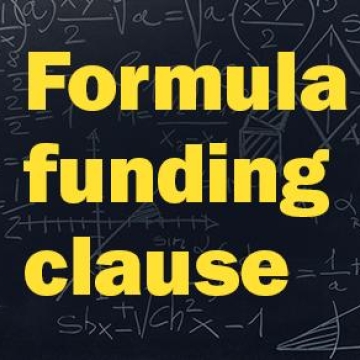Formula funding clause