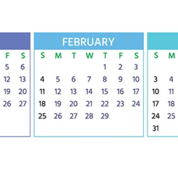 january february march calendar