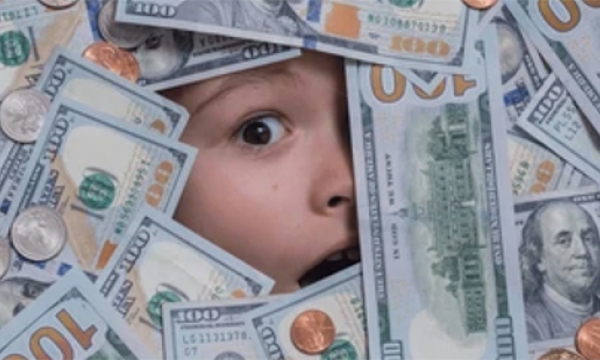 kid with a lot of money