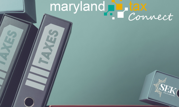 Maryland bFile and Maryland Connect Tax
