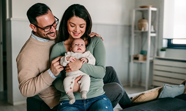 parents with baby