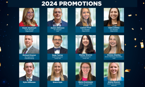 people on blue background promotions