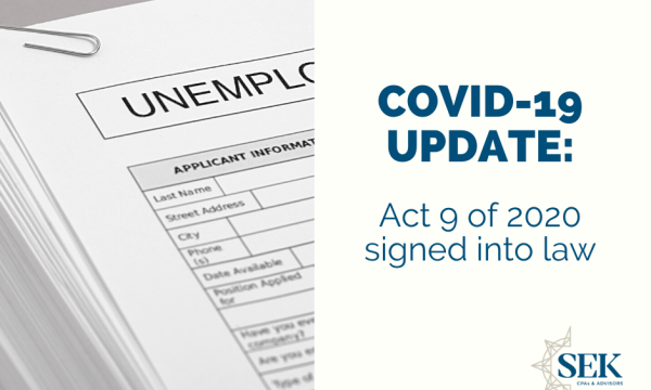 Act 9 brings changes to PA employer obligations for unemployment compensation