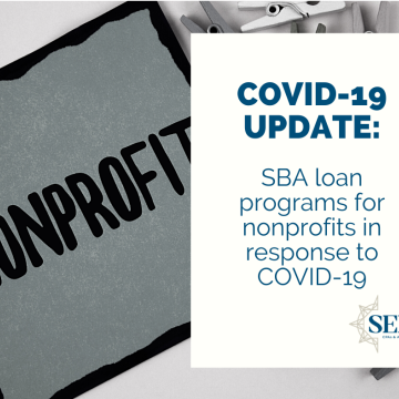 SBA loan programs for nonprofits in response to COVID-19