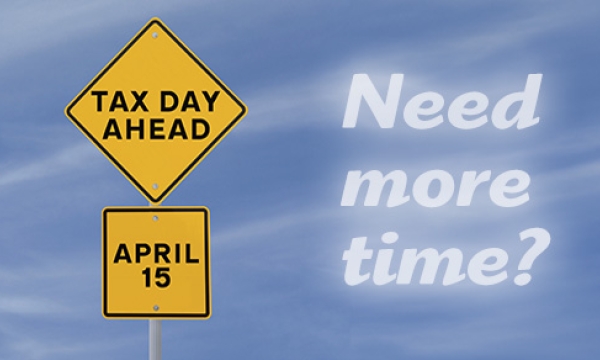 tax day ahead sign warning