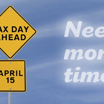 tax day ahead sign warning