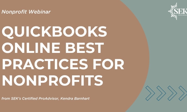 QuickBooks Online Best Practices for Nonprofits