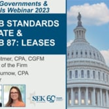 GASB Standards Update and GASB 87: Leases
