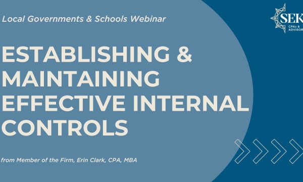 Establishing & Maintaining Effective Internal Controls for Governments