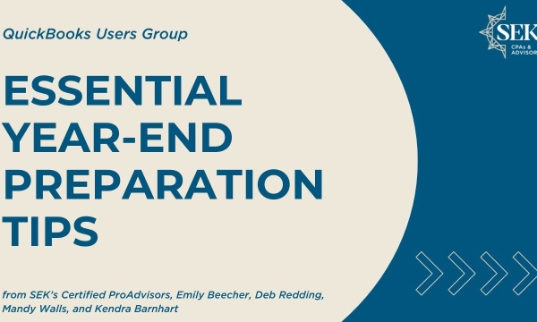 QuickBooks Users Group: Essential Year-End Preparation Tips - 2025