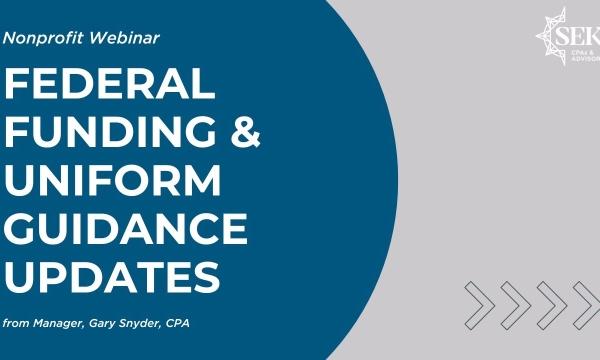 Federal Funding & Uniform Guidance Updates
