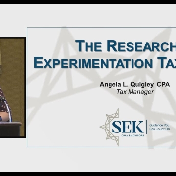 The Research & Experimentation Tax Credit