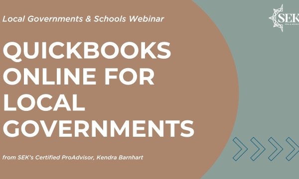 QuickBooks Online Best Practices for Local Governments