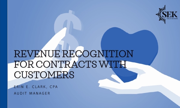 Revenue Recognition for Contracts with Customers