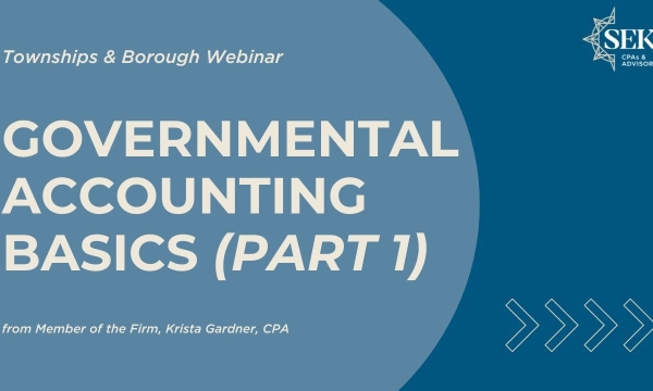 Governmental Accounting Basics for Townships & Boroughs - Part 1