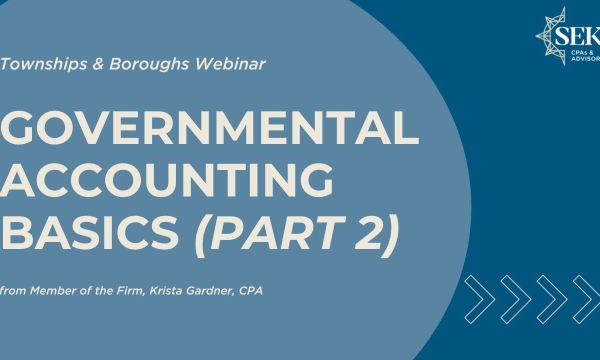 Governmental Accounting Basics for Townships & Boroughs - Part 2
