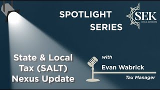 A Grain of SALT (State & Local Tax) with Evan Wabrick