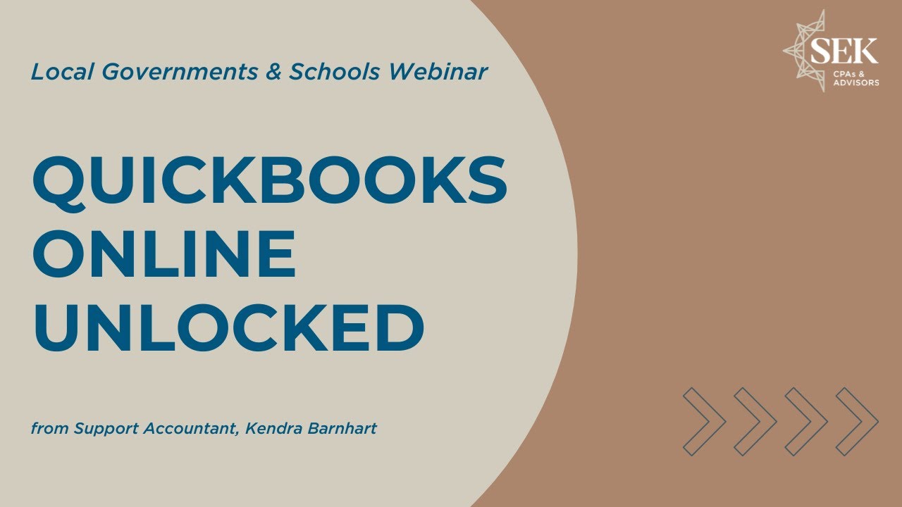 QuickBooks Unlocked for Governments