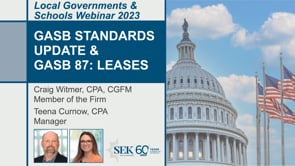 GASB Standards Update and GASB 87: Leases