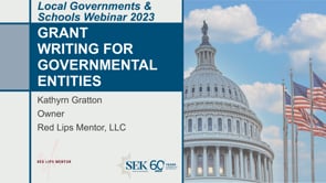 Grant Writing for Governmental Entities