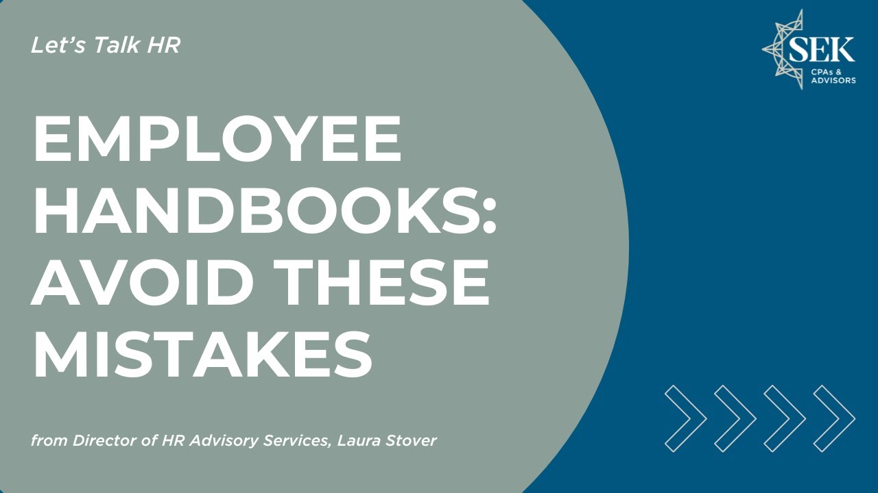 Employee Handbooks: Avoid These Mistakes - Let's Talk HR