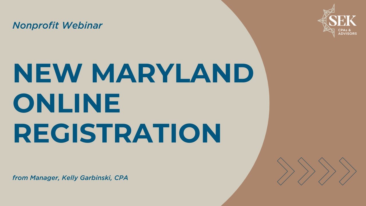 New Maryland Online Registration
