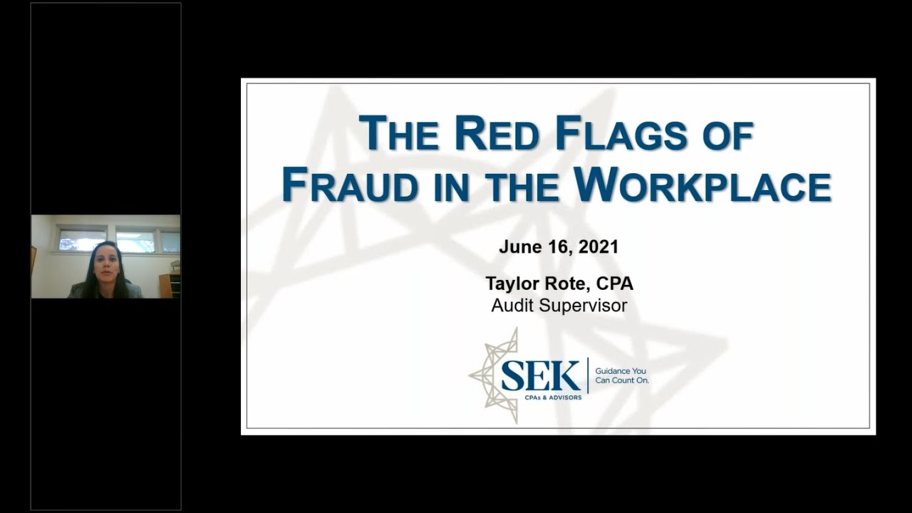 Red Flags of Fraud in the Workplace