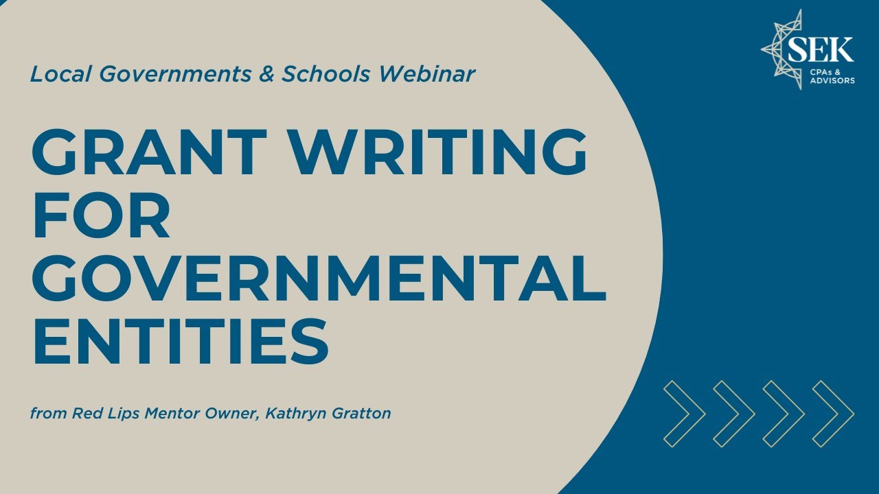 Grant Writing for Governmental Entities