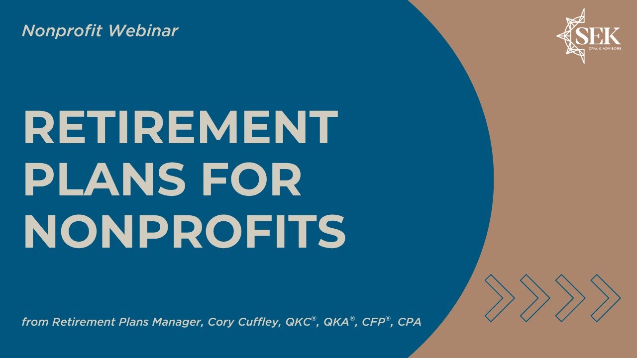 Retirement Plans for Nonprofits