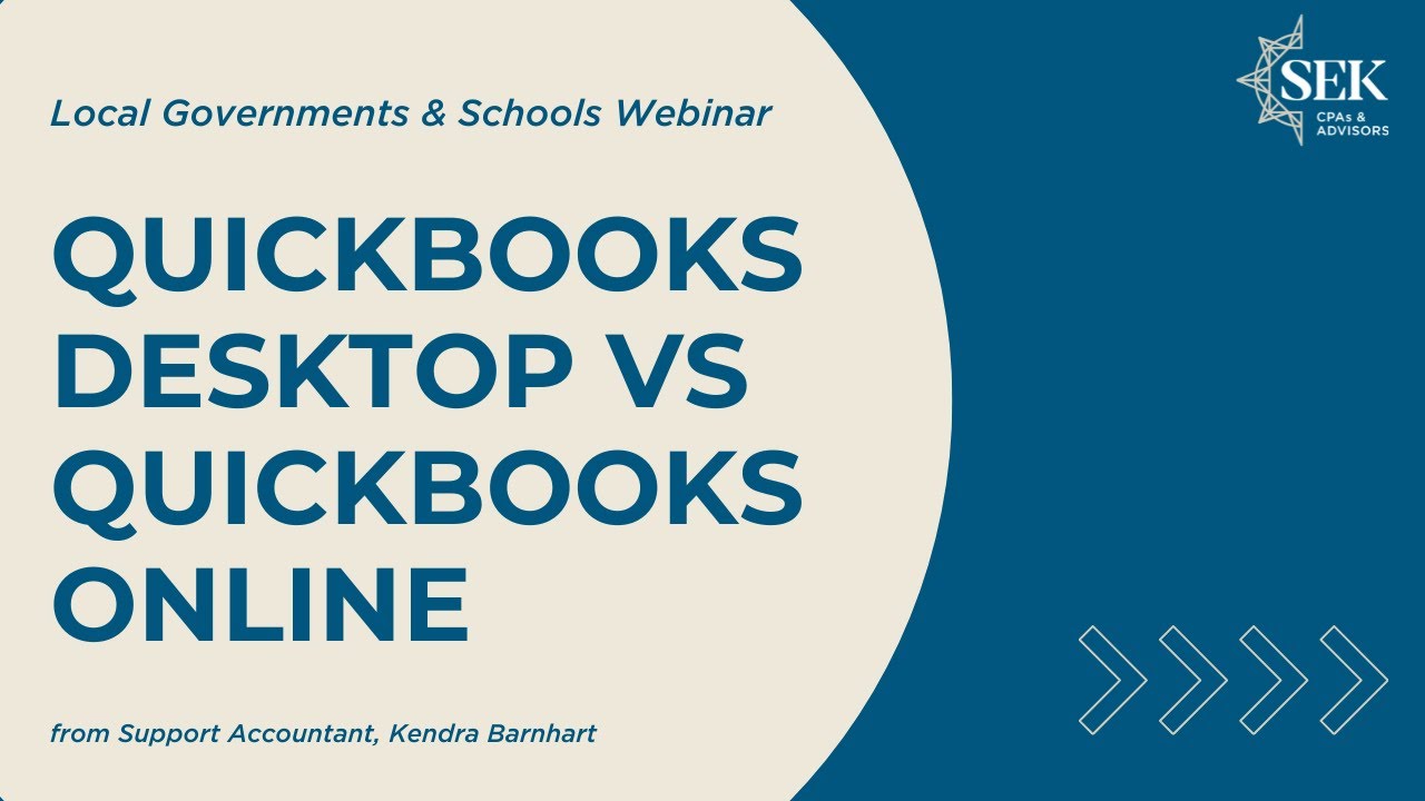 QuickBooks Desktop vs. QuickBooks Online: What You Need to Know