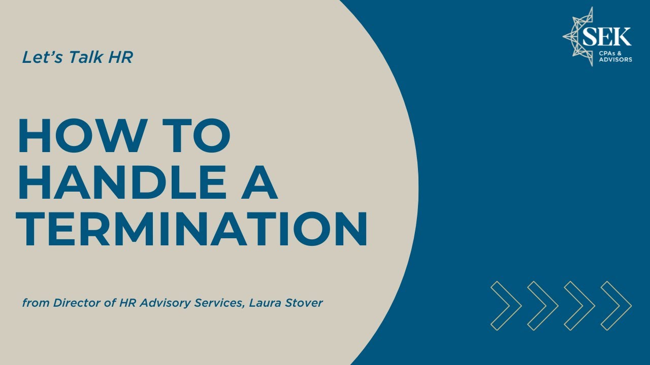 How to Handle a Termination - Let's Talk HR