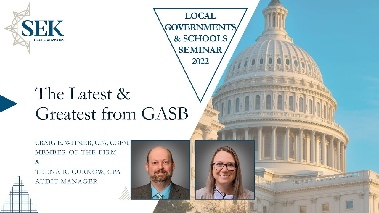 The Latest & Greatest from GASB