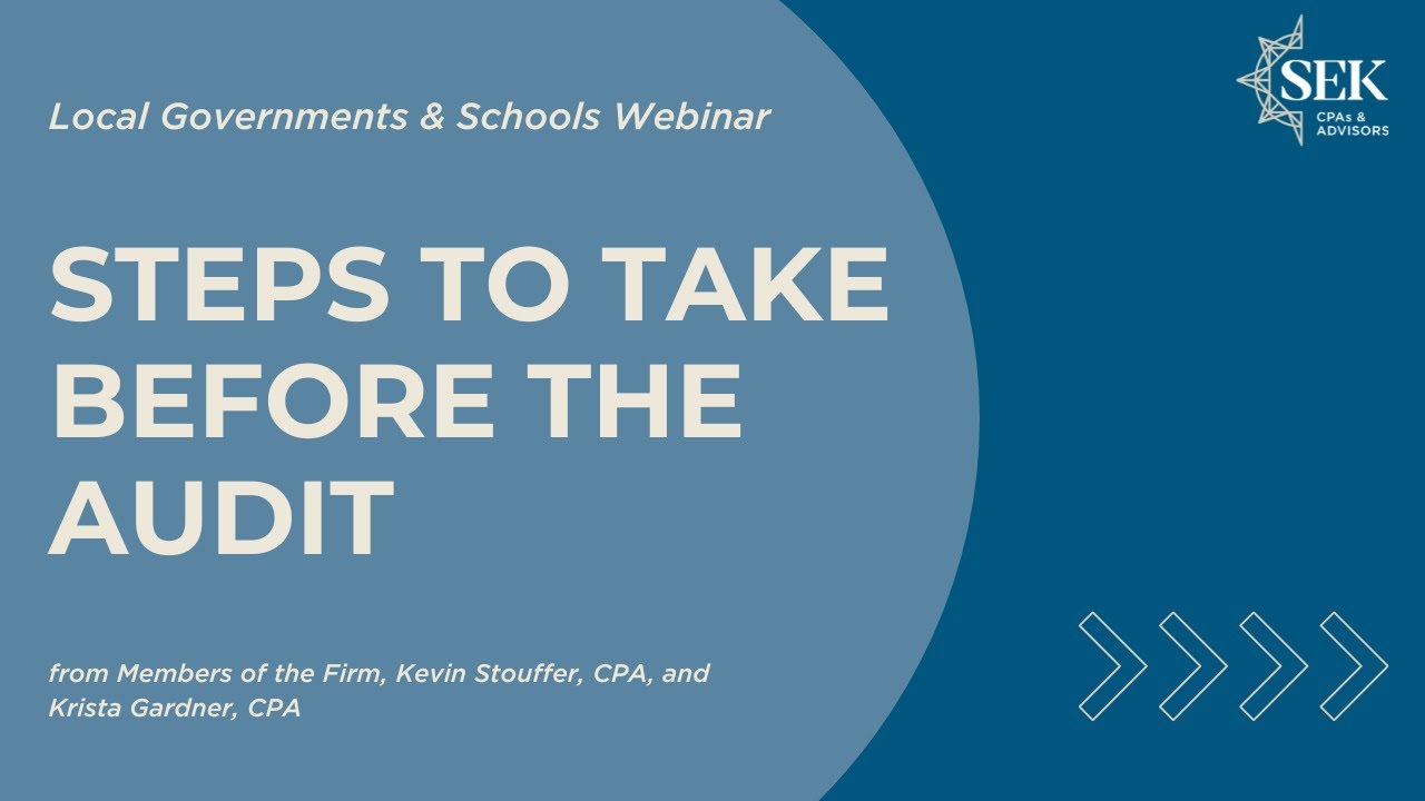 Steps to Take Before the Audit