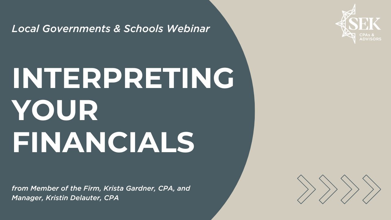 Interpreting Your Financials
