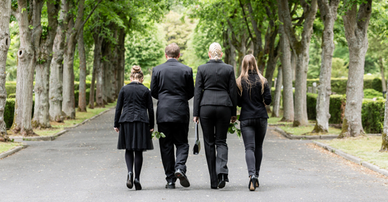 family walking
