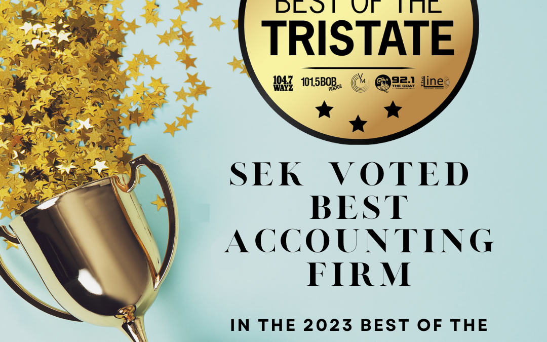SEK named Best Accounting Firm in the Tristate – 2023