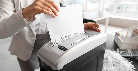 shred paper