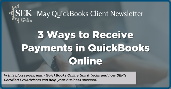 3 ways to receive payments in quickbooks online