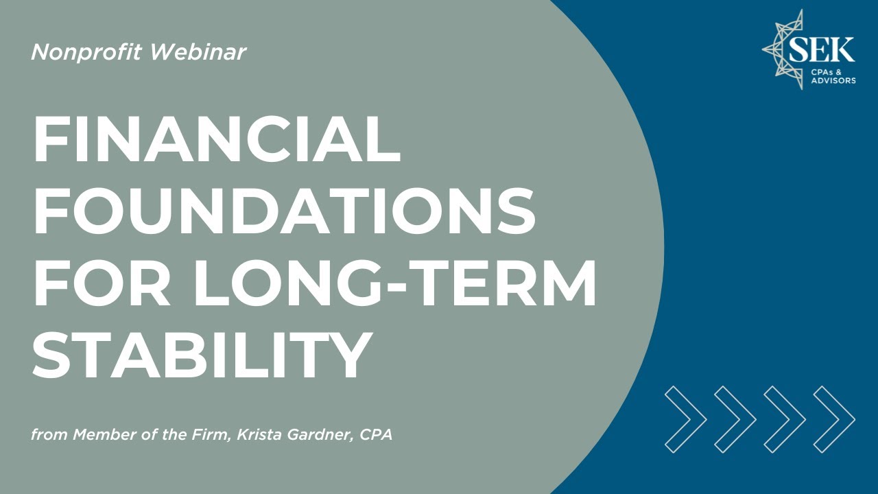 Financial Foundations for Long-Term Stability