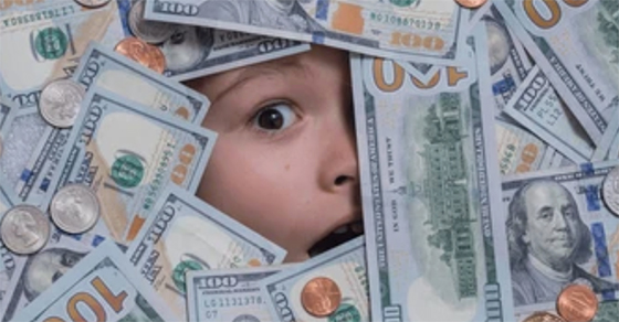 kid with a lot of money