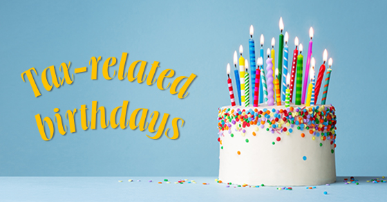 tax related birthdays