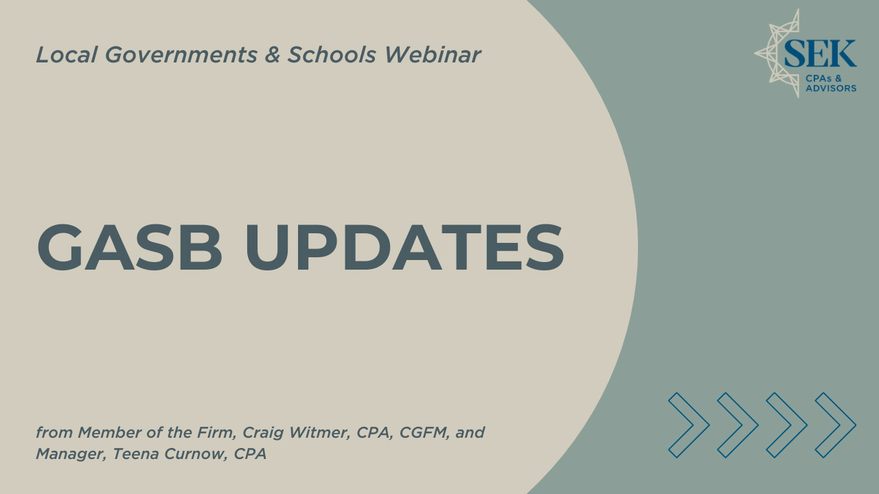 GASB Updates