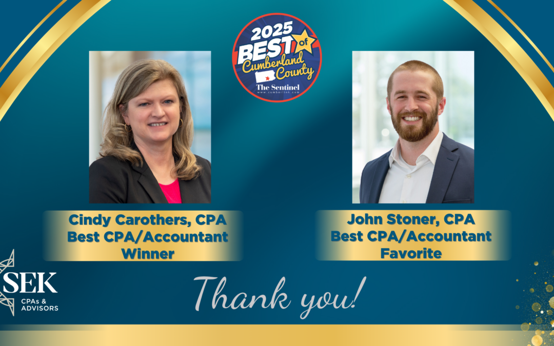 Cindy Carothers & John Stoner recognized in Best of Cumberland County Awards