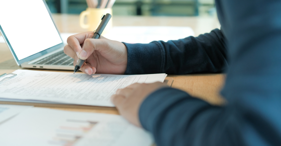 filling out forms