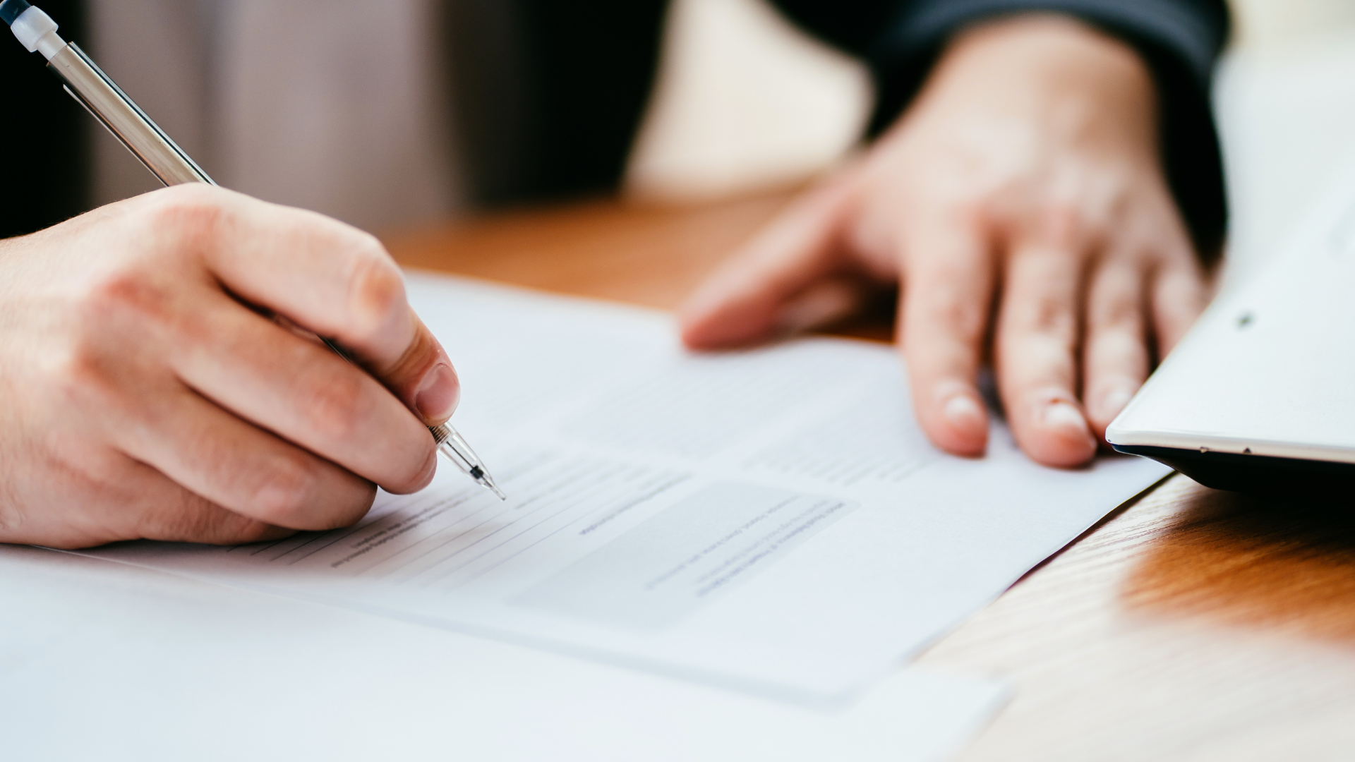 filling out forms