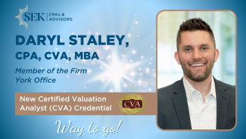 earned the Certified Valuation Analyst (CVA)